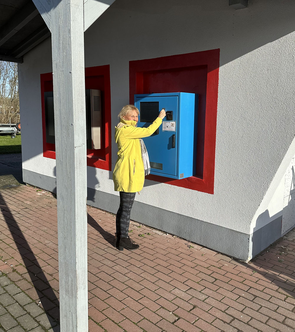 Stellplatzautomat am Wohnmobilpark