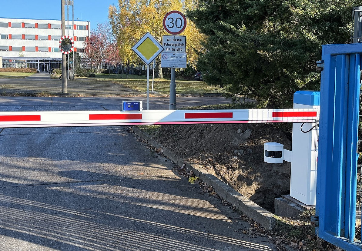 Campingplatz-Zufahrt